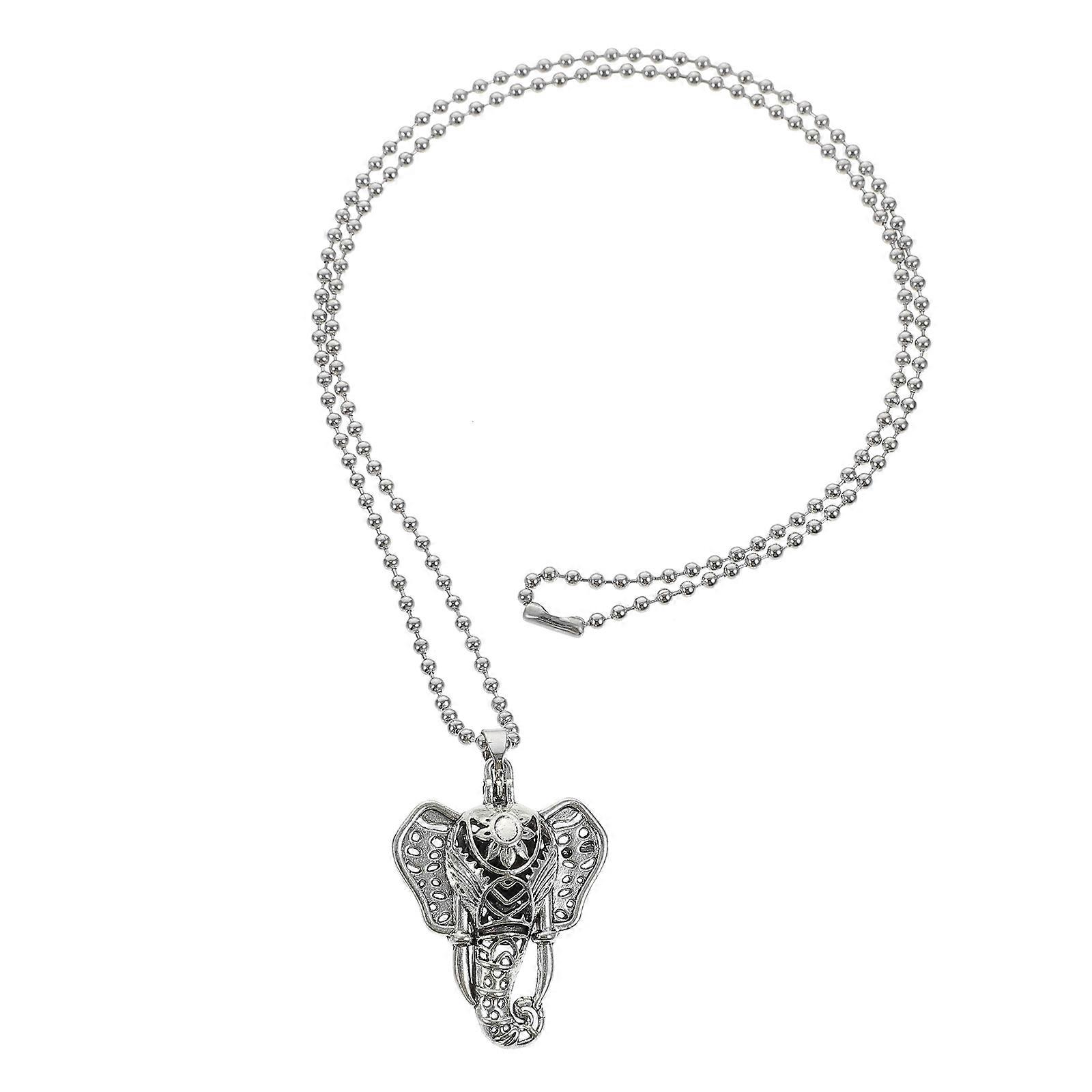 Necklace with Elephant Locket for Subtle Scent Enjoyment