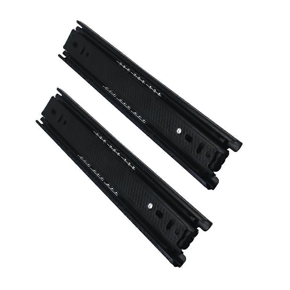 2Pack Quiet Drawer Slide Rails For Kitchen Cabinets Featuring Thickened Design With Black Steel Material Ensuring Practical Usage