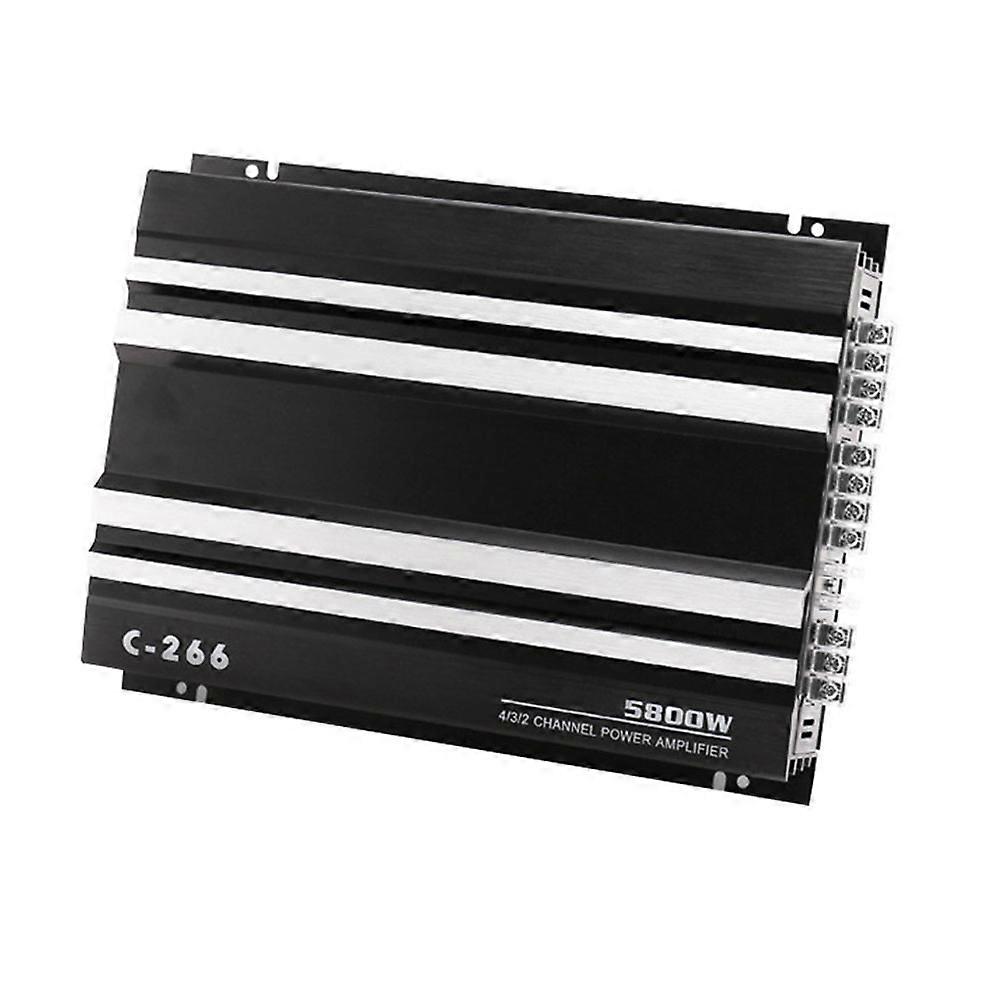 4-Channel Car Audio Amplifier 5800W High Power 4-Way Amp, Car Audio Modification Part for Enhanced Sound Performance