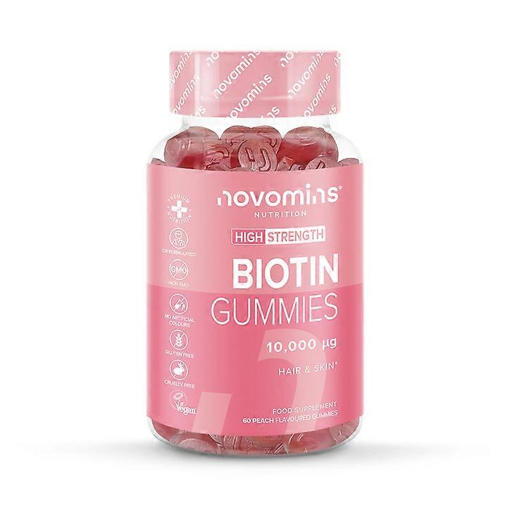 Novomins 生物素桃味生物素 60 粒软糖