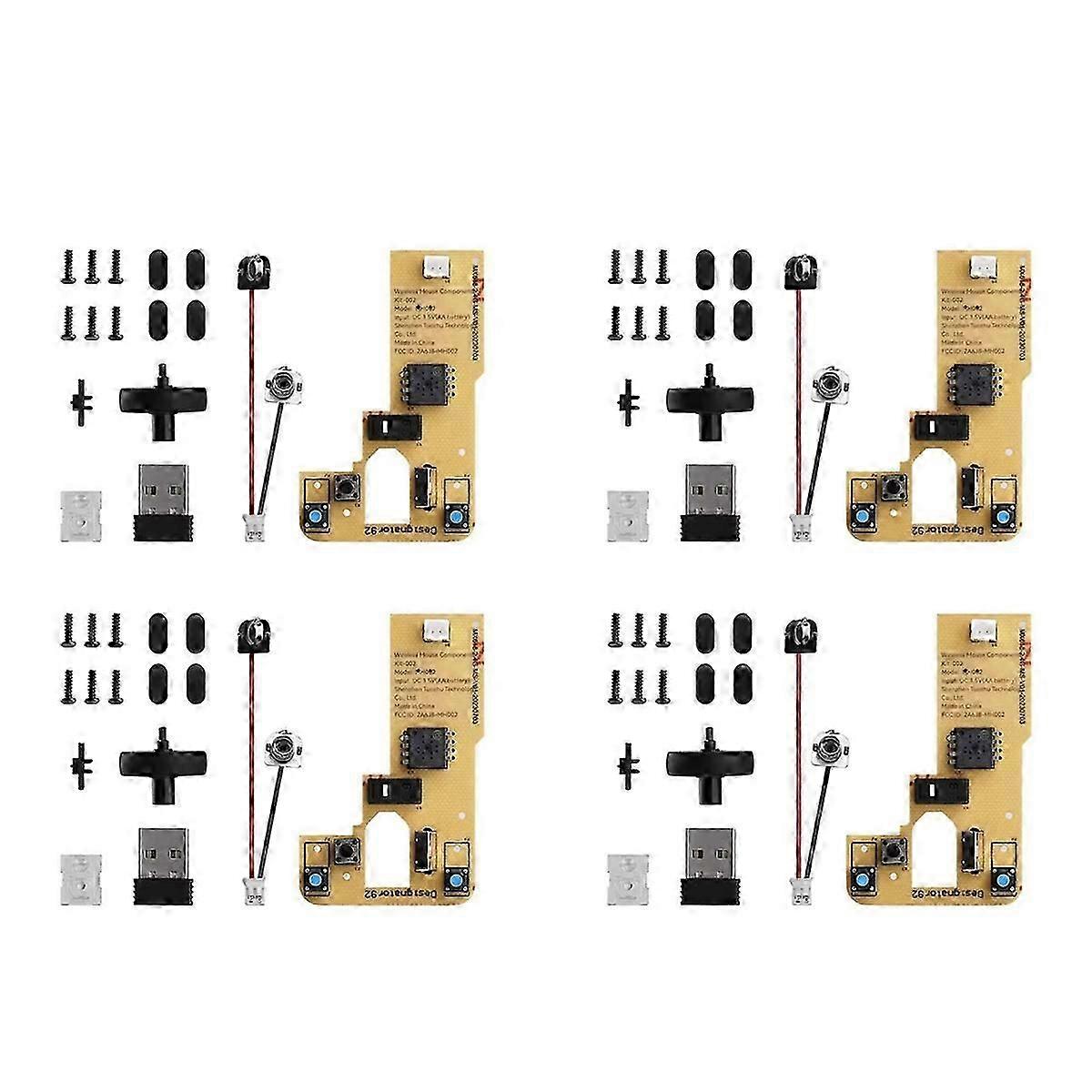 4X for Bamboo Lab DIY 3D Printing Wireless Mouse Kit Model 002 Computer Mouse Components with Printe