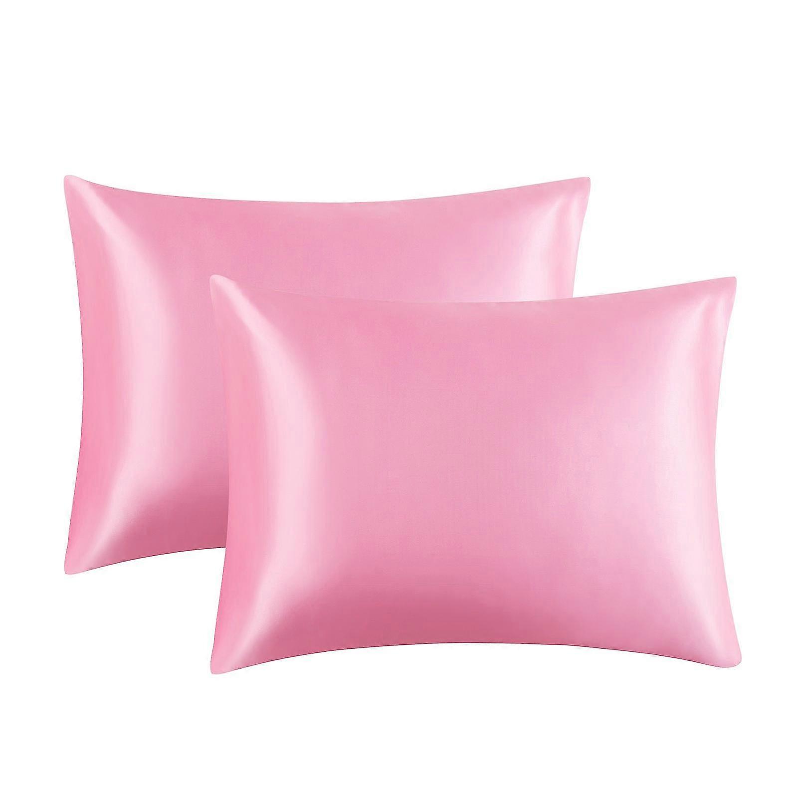 2025 Simulated Silk Pillowcase 2 Sets 20x30 Inches With Envelope Closure