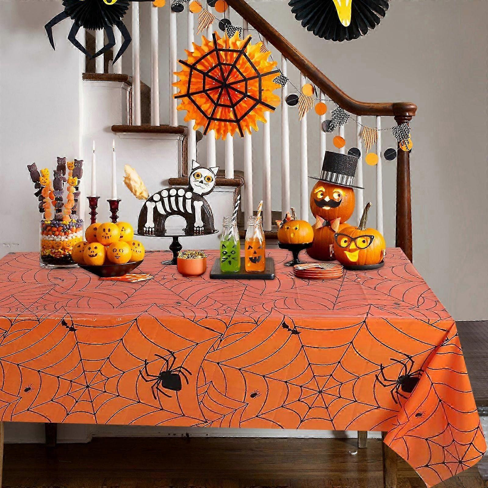2025 Halloween decoration tablecloth: moderate length, a must-have for theme parties
