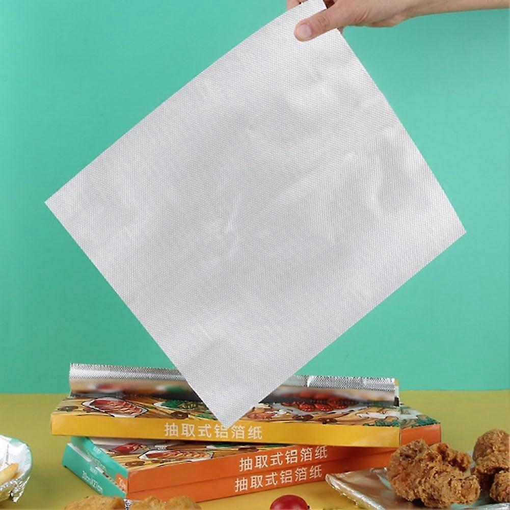 Heavyduty aluminum foil for baking and grilling, 27 x 30 cm, 10/20/30 sheets (20 sheets) Ref: 9713