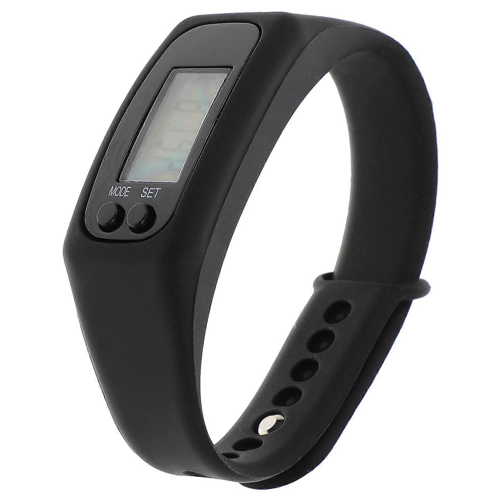Plastic Distance Calculation Pedometer Bracelet For General Users Featuring Waterproof Design 1Pcs