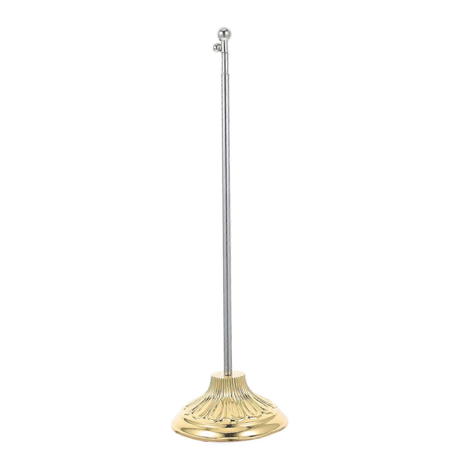Heavy Duty Alloy Flag Pole Holders 2pcs Indoor Flag Stand Base with Ball Top
