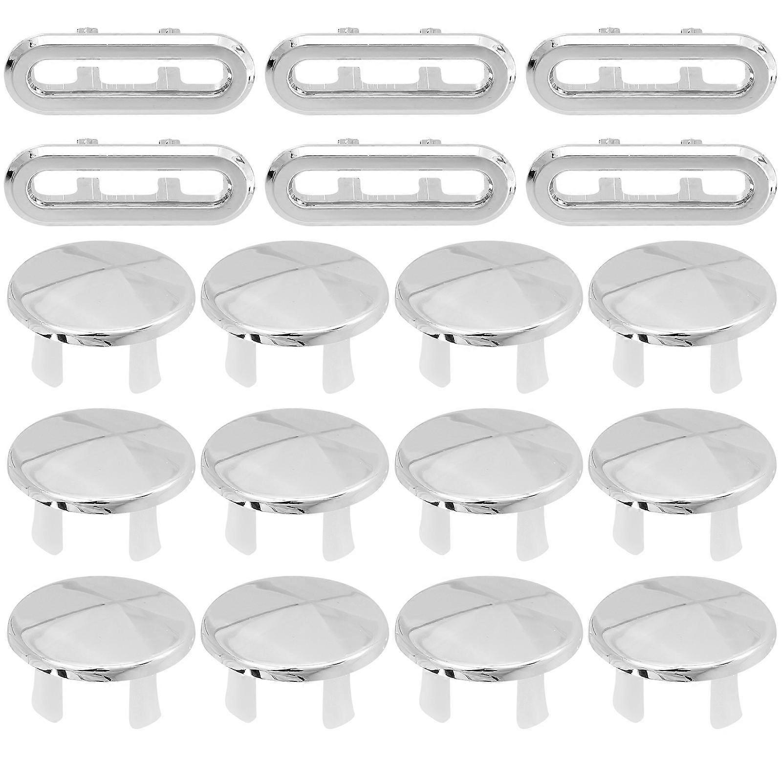 Bathroom Sink Accessories 18Pcs Decorative Overflow Rings For Easy Installation In Bathrooms