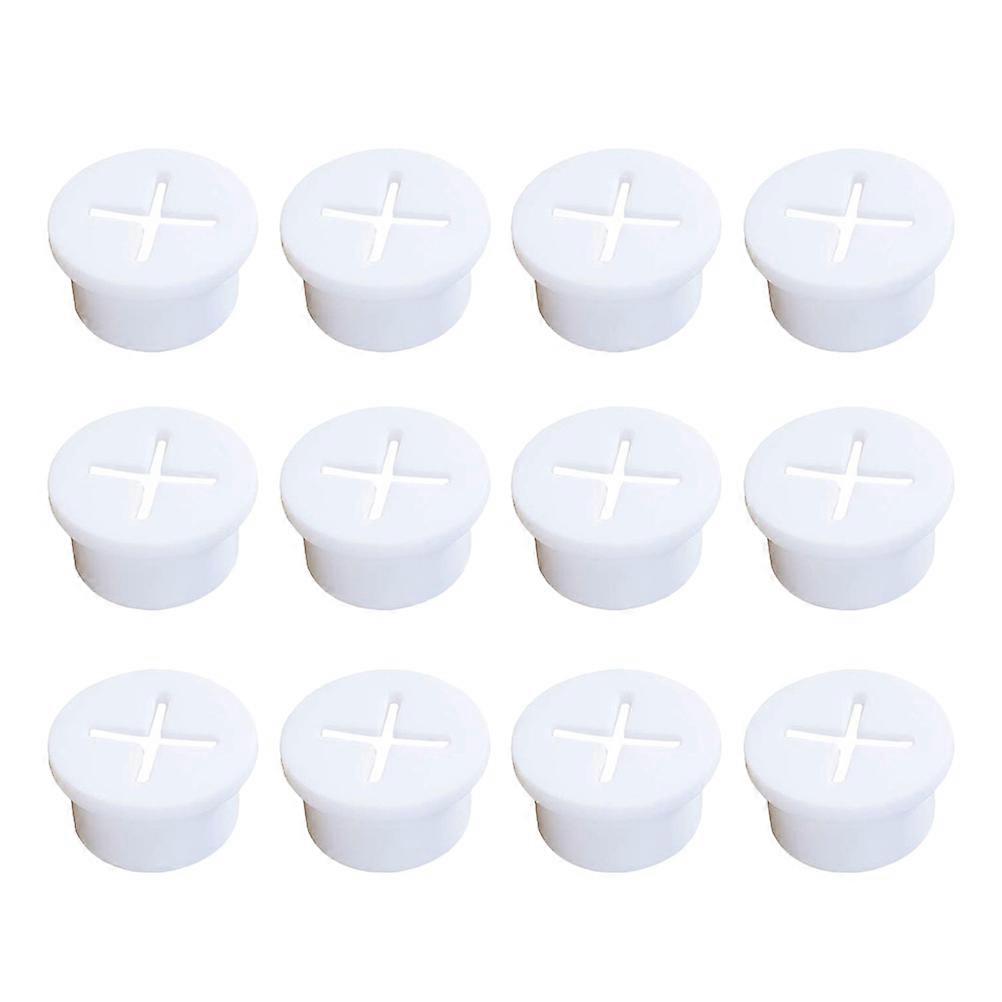 Wire Organization Grommet For Home Desktop Round Shape 2.9X2.9CM Dust Protection Intended For General Users 12Pcs