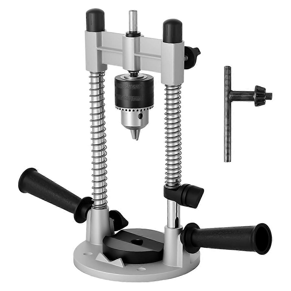 Drill Guide Attachment, Hand Drill Adapter, Universal Bench Clamp Bracket, Electric Repair for Drilling Straight Holes