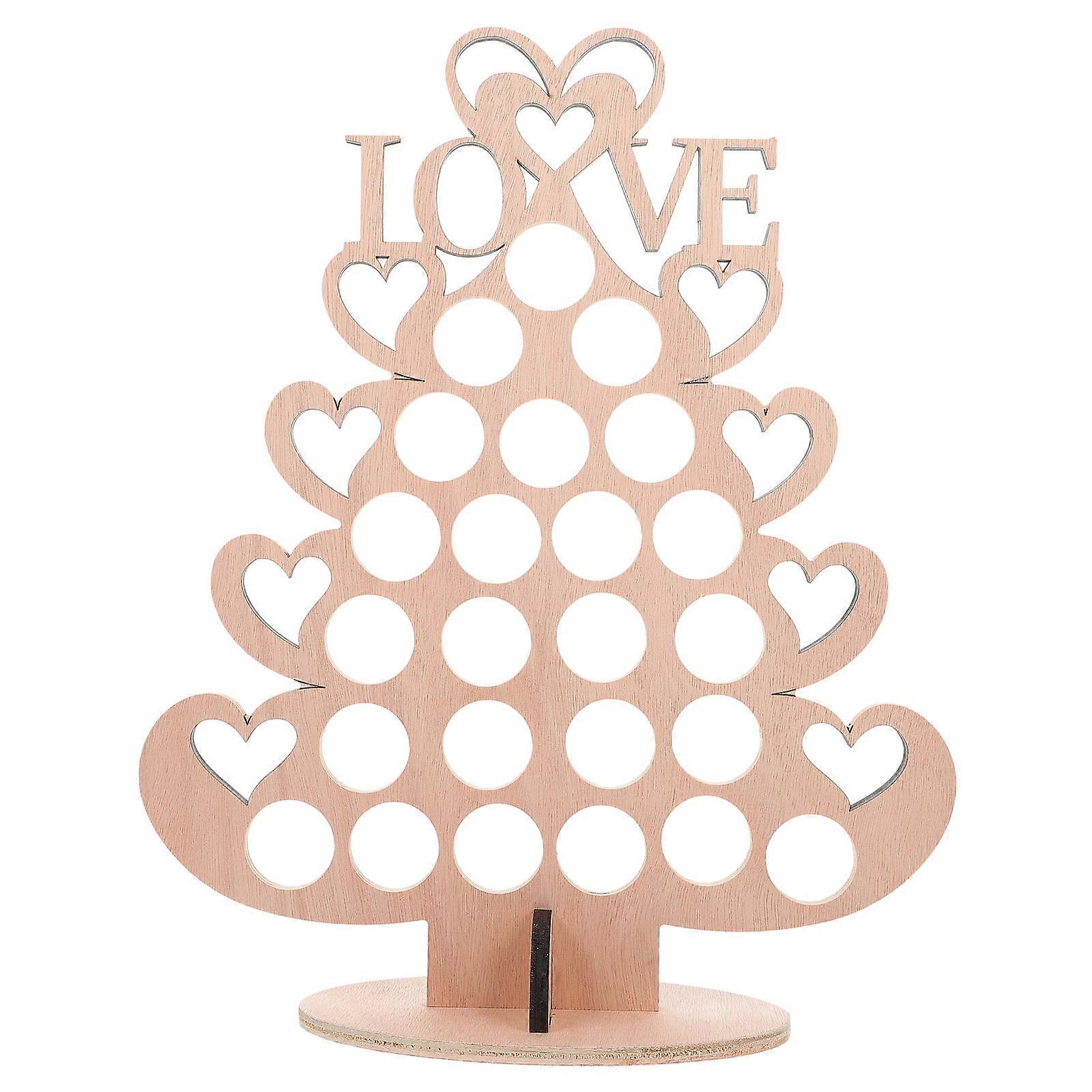 Khaki Party Chocolate Stand Made of Synthetic Material for Decor with Multilayer Design and Stable Base 1pc