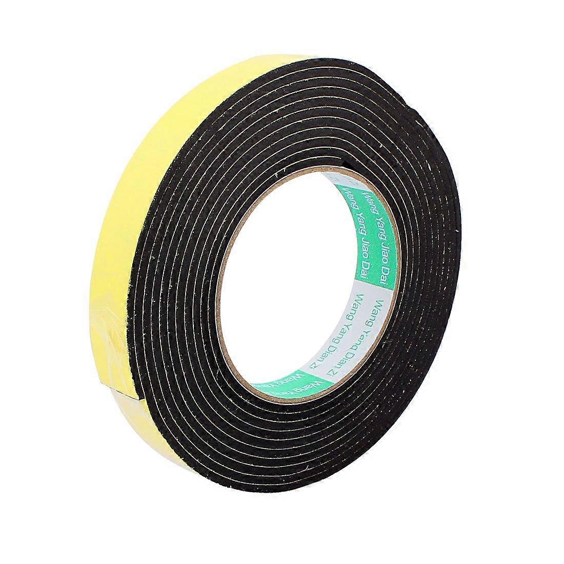Self Adhesive Sealing Strip Foam Tape for Windows Doors 2cm Width 4m Length 3mm Thick Single-Sided Draught Excluder Rubber Band