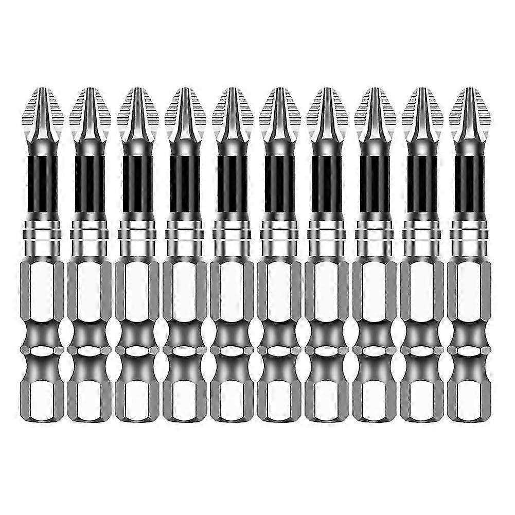10PCS 50mm Screwdriver Bit Set Magnetic Impact Phillips Bit