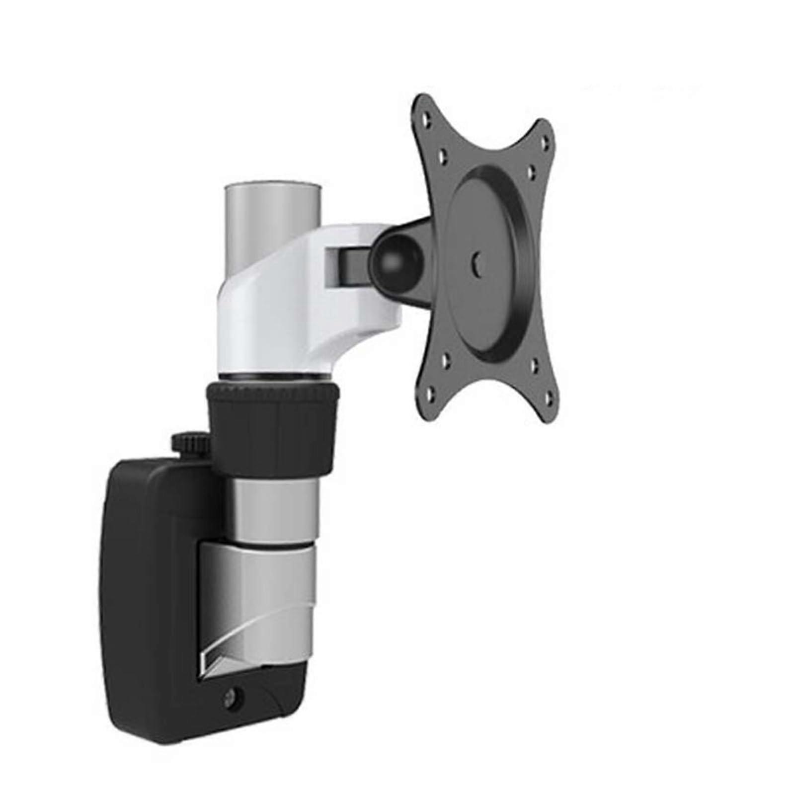DL-FE110P 8 Kg Tilt And Swivel Aluminum LCD Wall Mount For 10-27 Inch Monitors, 360 Degree Rotation Office Rack