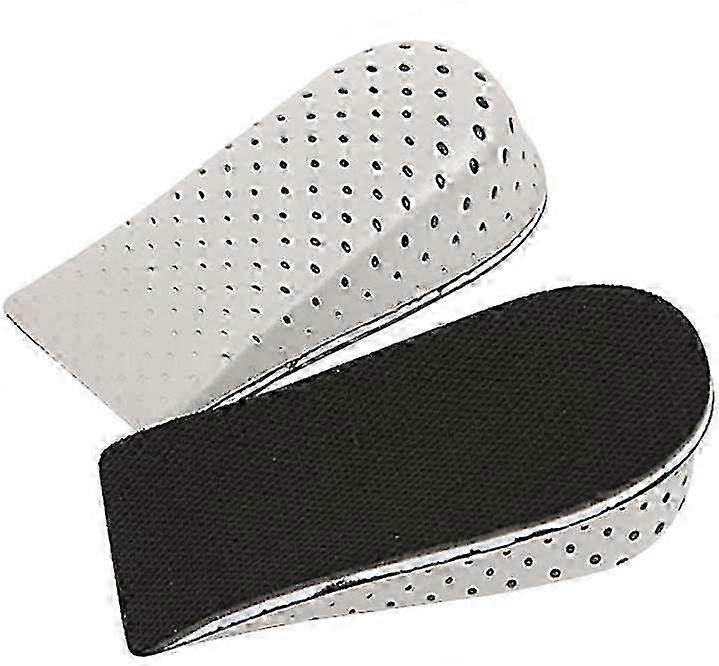 Pair Of 4 Cm Height-enhancing Insoles Made Of Memory Foam, Breathable And Unisex
