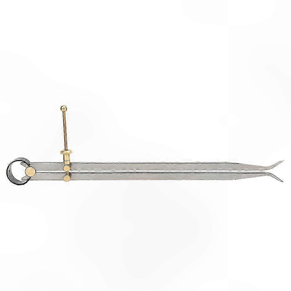 Precision Spring Divider Caliper, 300mm Carbon Steel Flat Leg with Brass Adjustment Knob