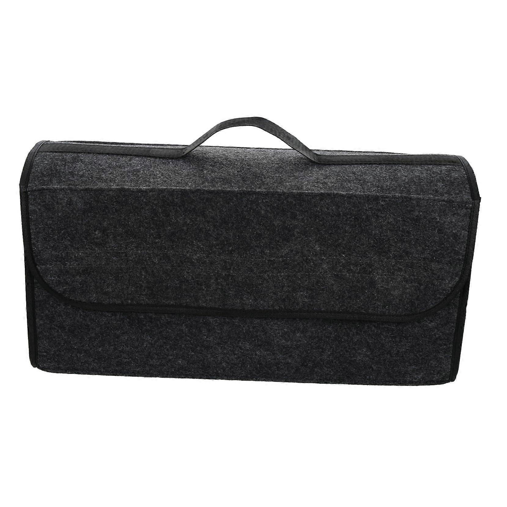 Car Trunk Organizer Foldable Storage Box for Tools Books Grey