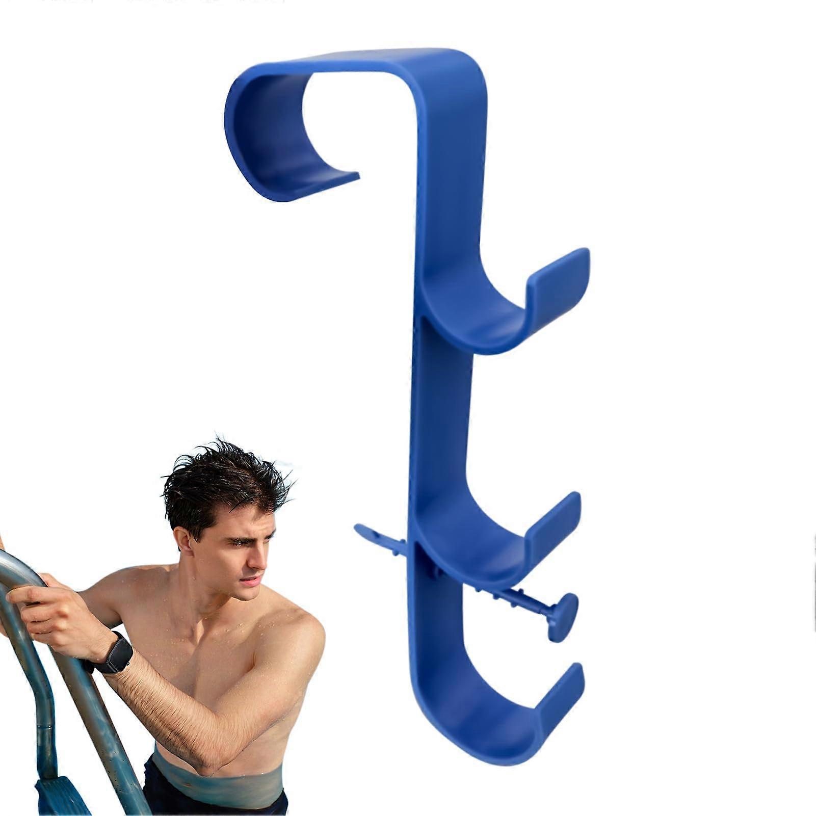 Hooks for pool, sturdy hooks for stable fences – for outdoor garden use on walls, sports equipment, and clothing. Large size.