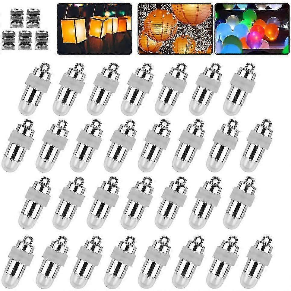 Warm White Mini LED Lantern Lights - 30 Pack for Event Decorations