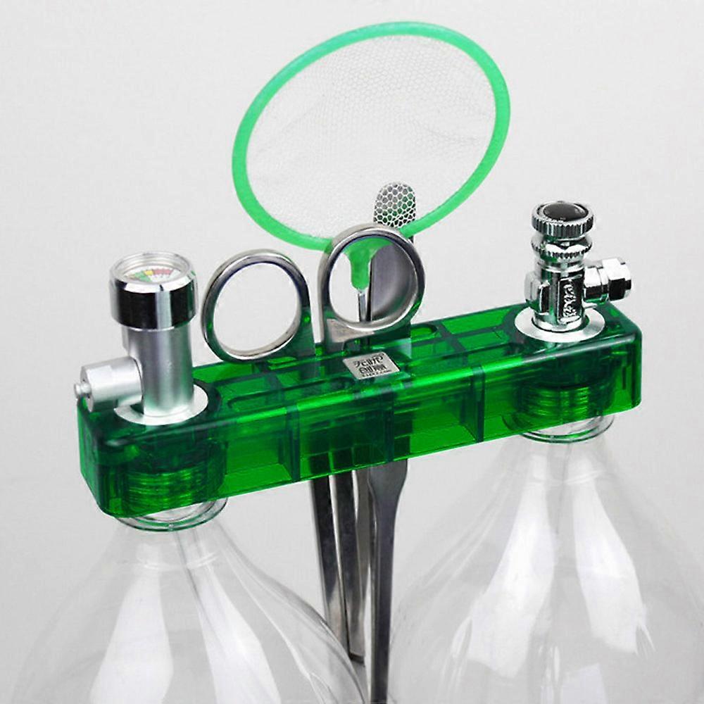 DIY CO2 Generator System Kit with Pressure Guage Safe Vavle Air Flow Adjuster Aquarium Accessory Fish Tank Plant Necessity