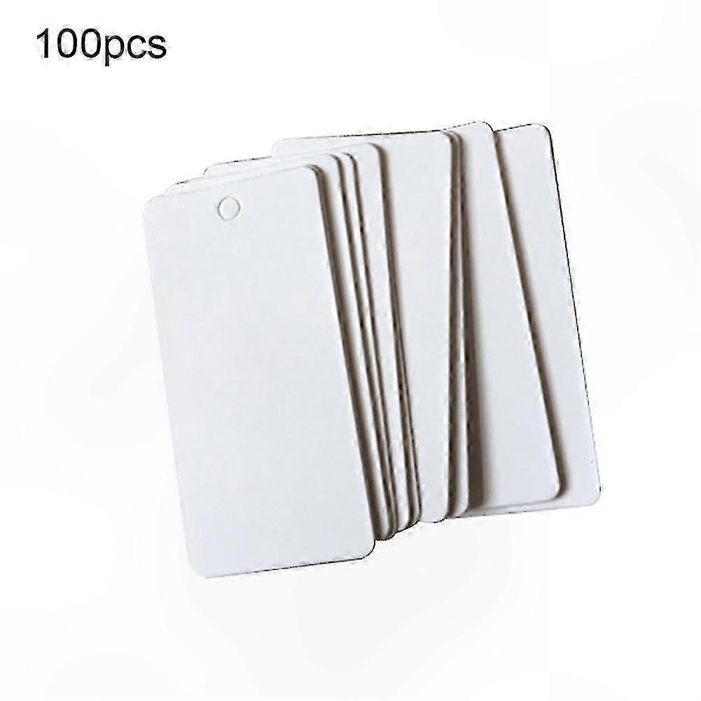 100 Pack 40x20mm Blank White Labels for DIY Crafting Price Tags Hangtags Bookmarks