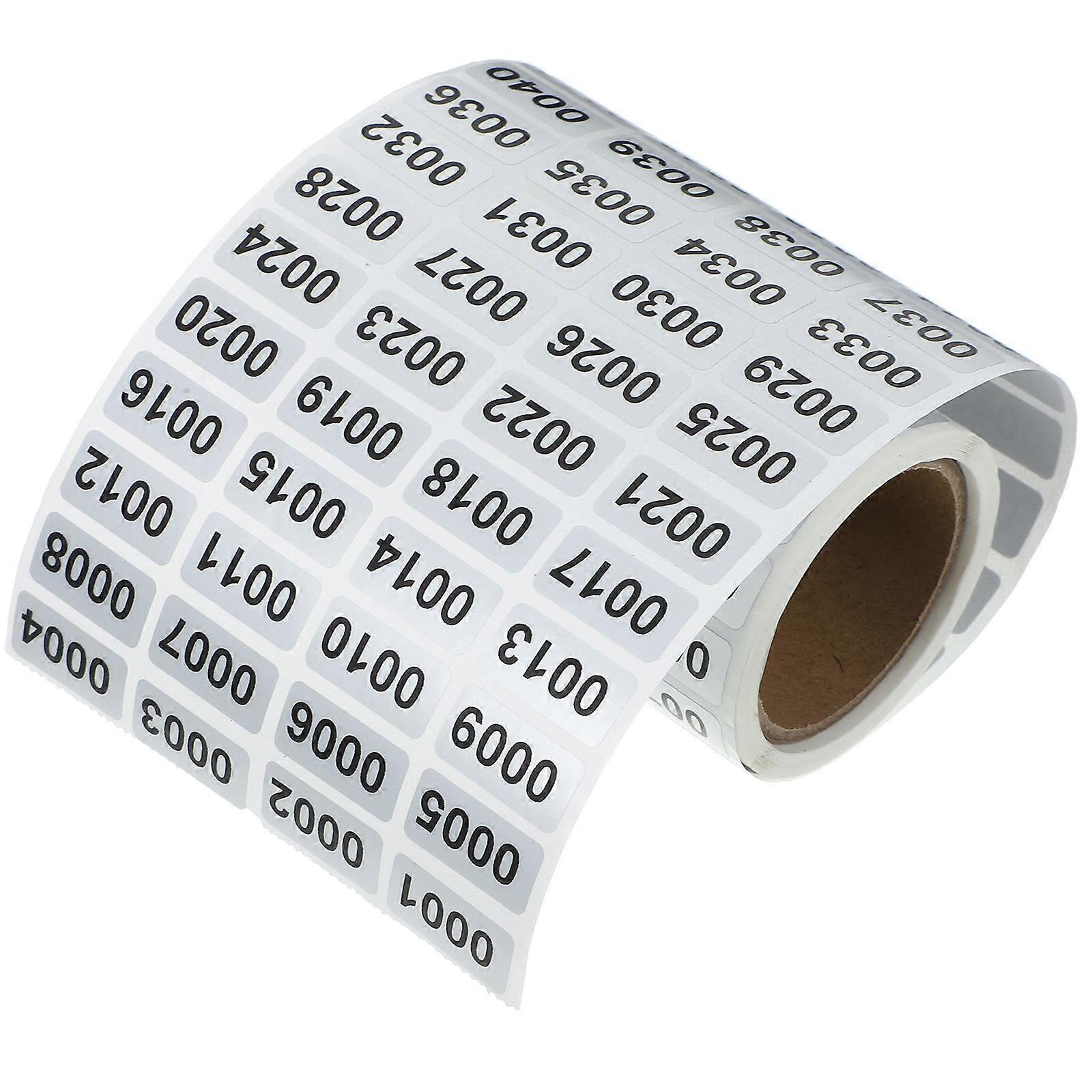Self Adhesive Number Sticker Labels   Continuous Number Sequence, Multi Use, DIY Numbered Stickers for Home, Office, Kitchen, School
