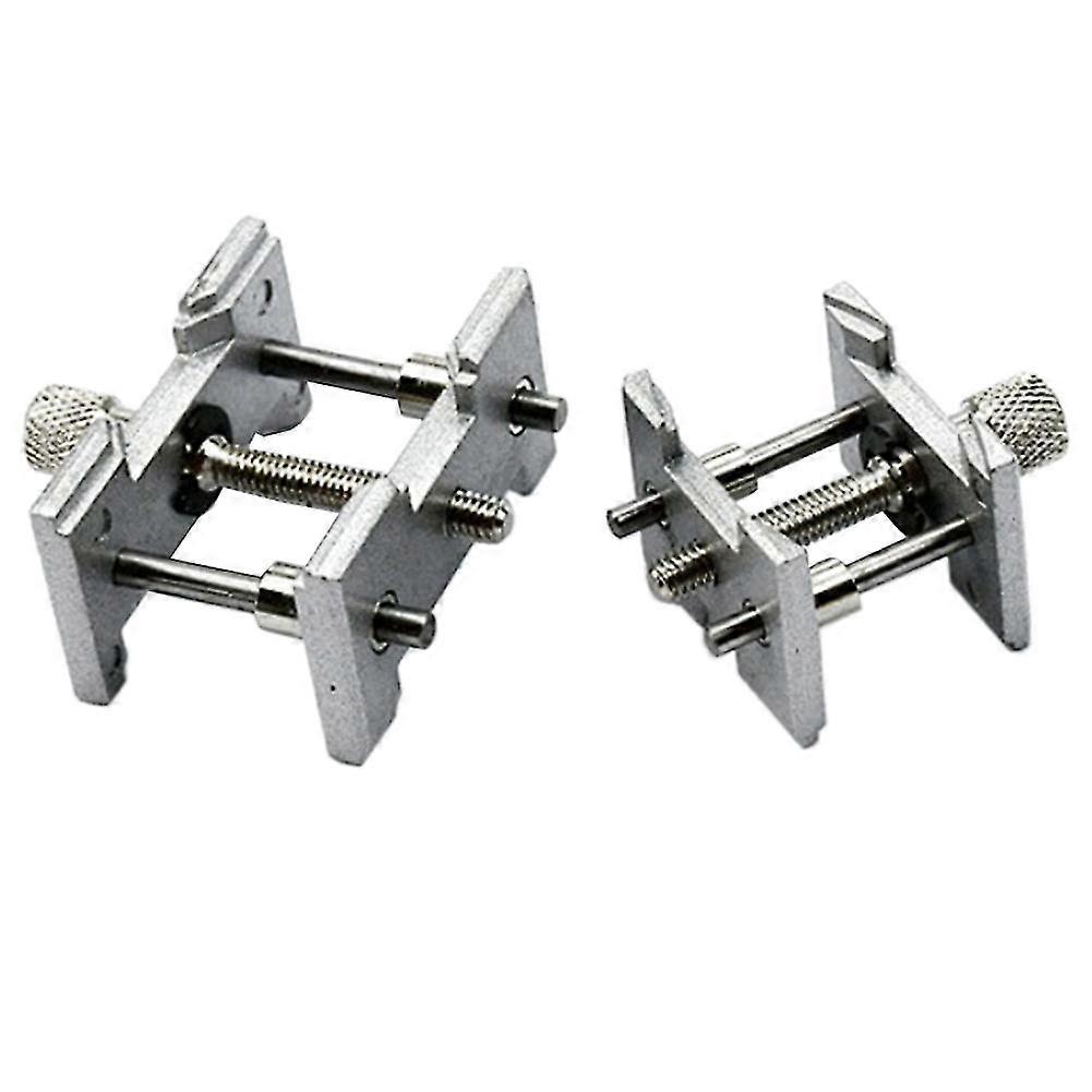 2 Set Metal Watch Movement Holder Fixed Base Multi Function for Watchmaker Watch Clamp Watches Repair Tools Accessories