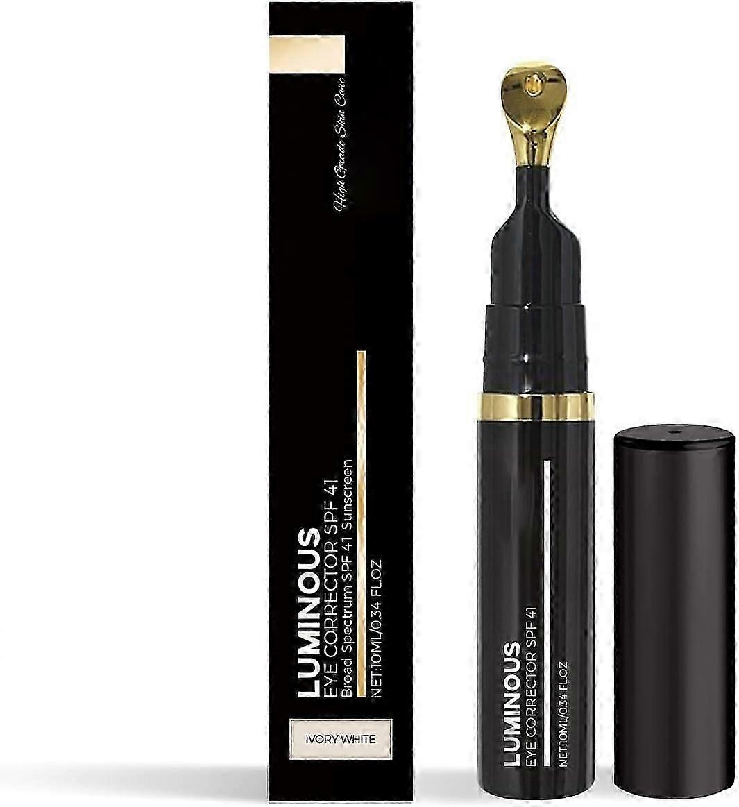 Luminous Eye Corrector SPF 41, Under Eye Color Corrector for Dark Circles, Anti-Aging Tinted Eye Cream, Hydrating Eye Serum with Peach Undertone