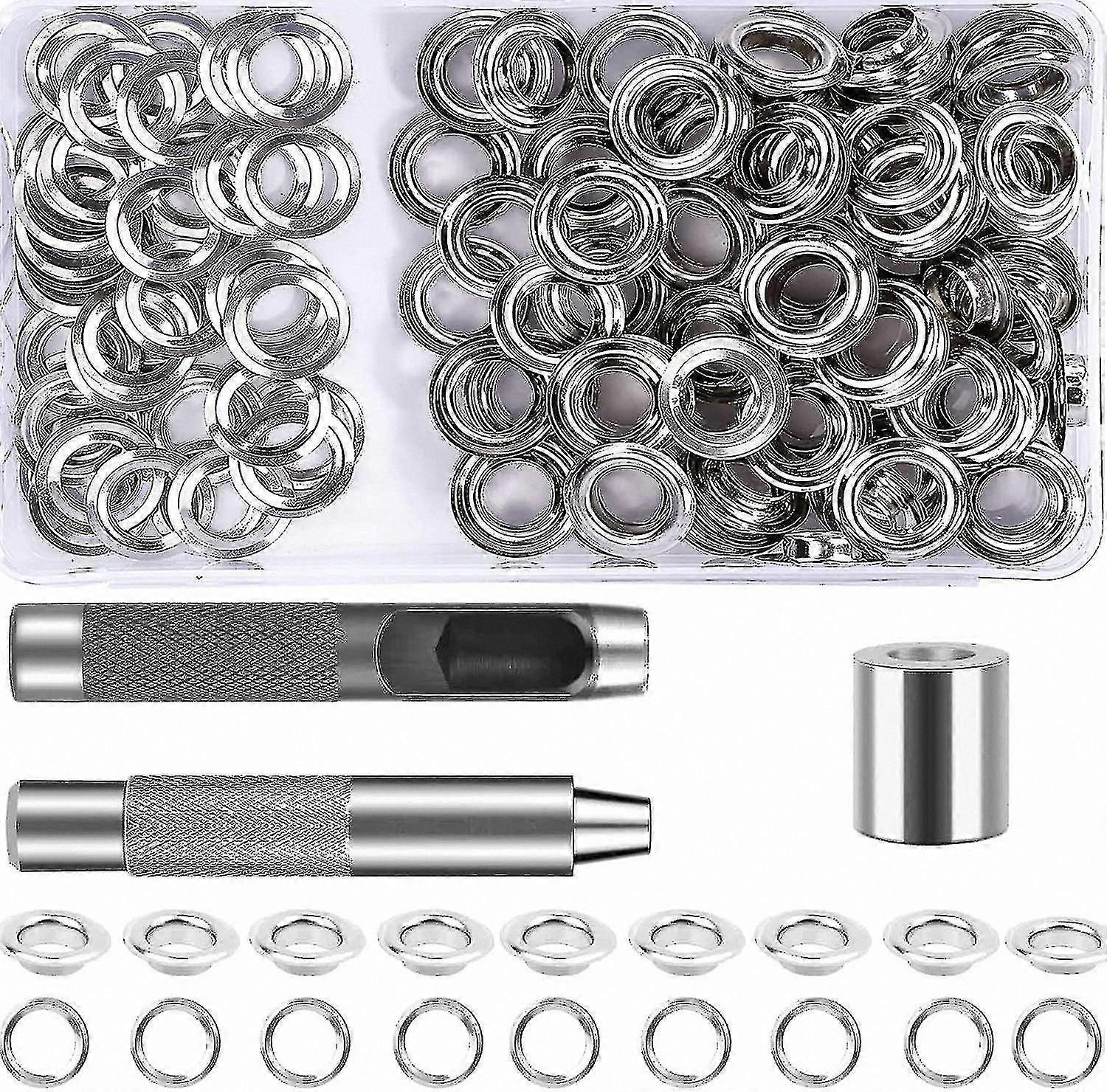 Tarp Grommet Kit - 120 Pieces for Canvas and Fabric Projects