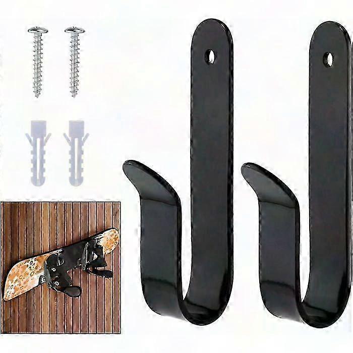 Black Surfboard Wall Mount Rack, Surfboard Wall Storage Holder