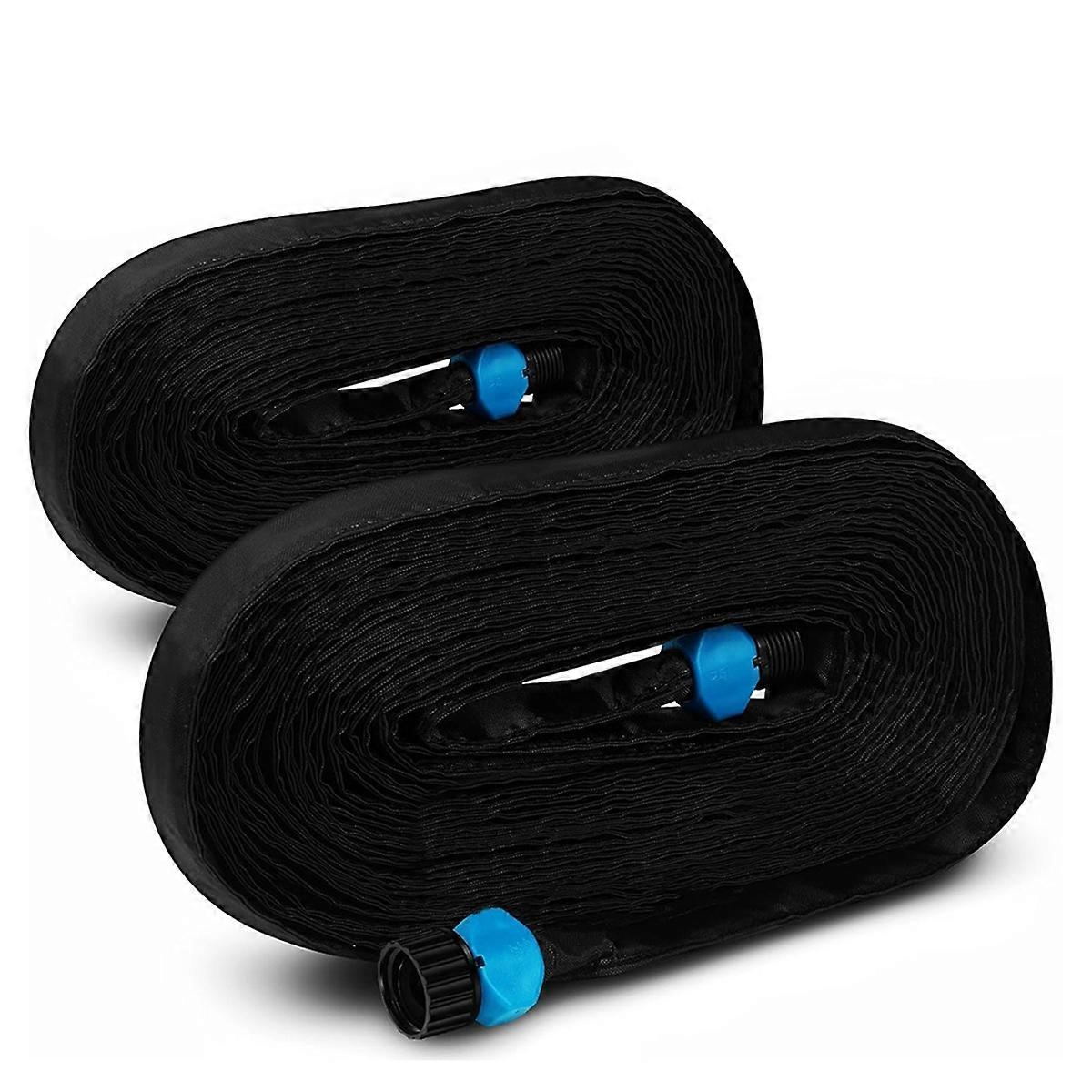 2 PCS Garden Hose for Drip Irrigation System,Soaker Hose 100ft (50ftx2), Drip Hose for Garden Save 80% Water,Leakproof