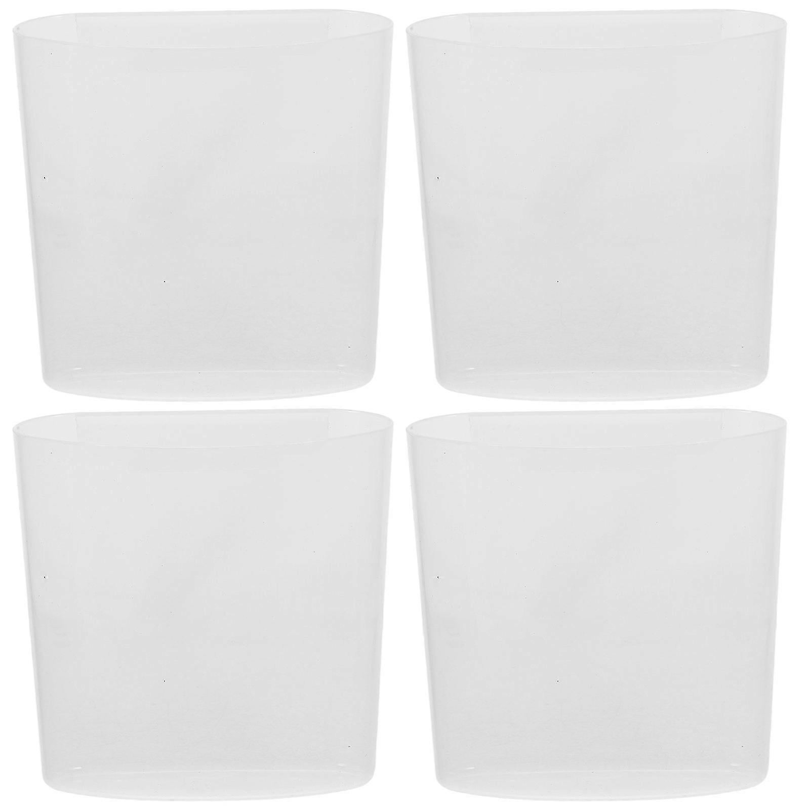 Hanging Storage Bins for Rolling Carts Space Saving Transparent Organizers for Salon Trolleys, Kitchen, Bathroom & Utility Use & Compact Trash