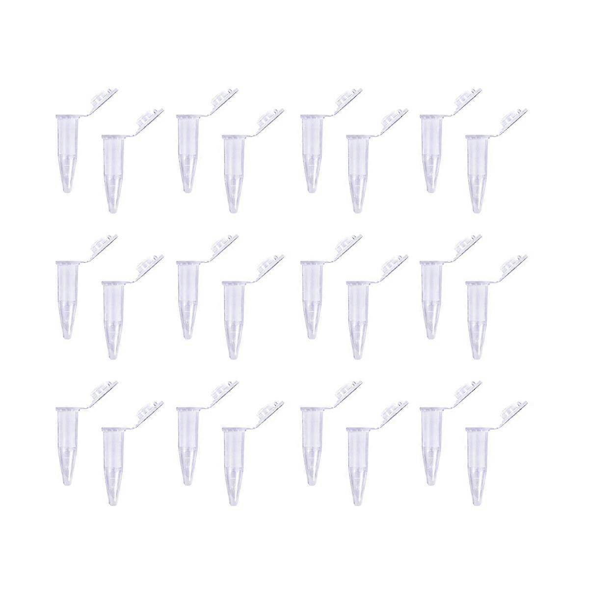 500 stk PCR-rør med flad hætte, 1,5 ml mikrocentrifugerør, PCR-reaktionsrør