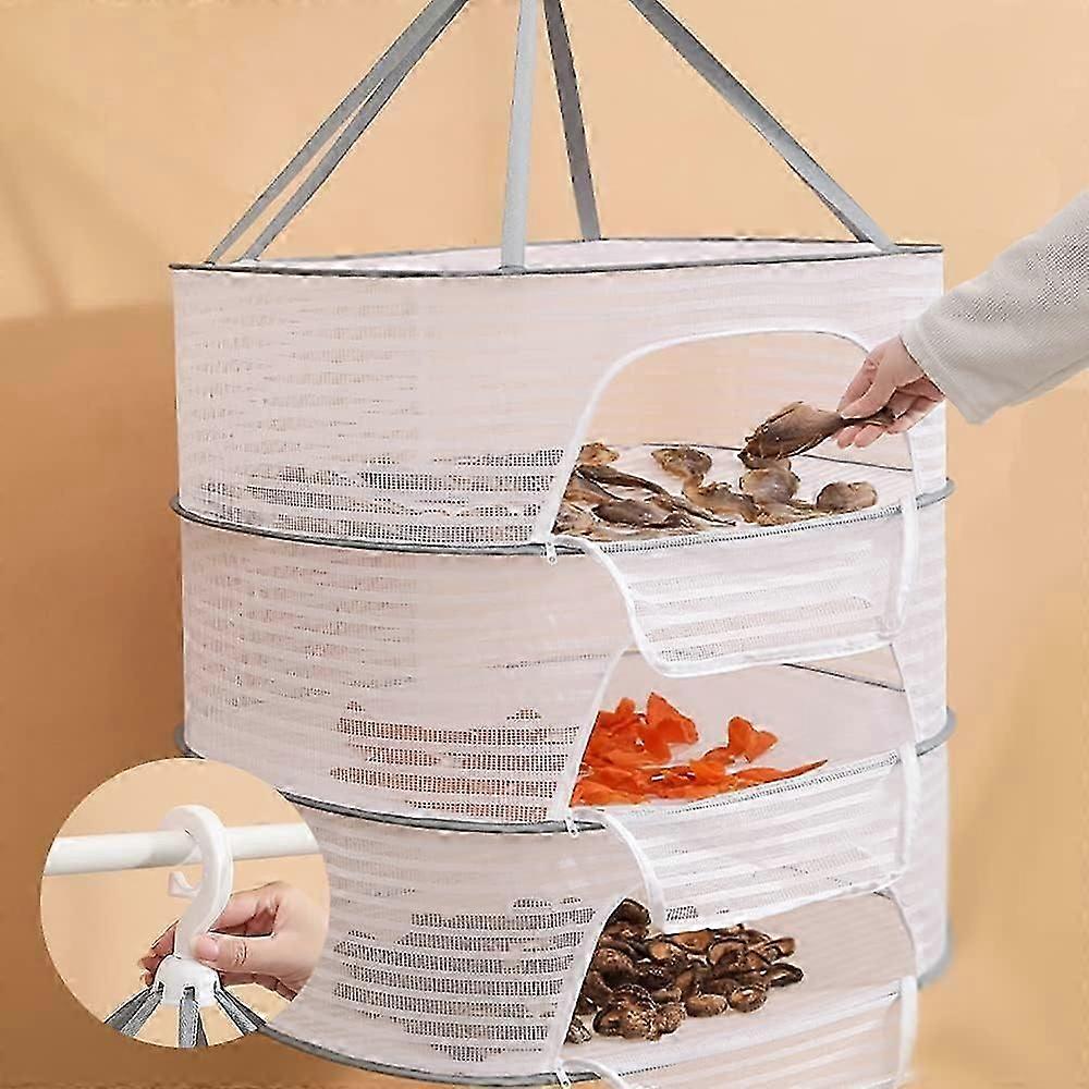 herb drying rack foldable 3 layer mesh net for plants