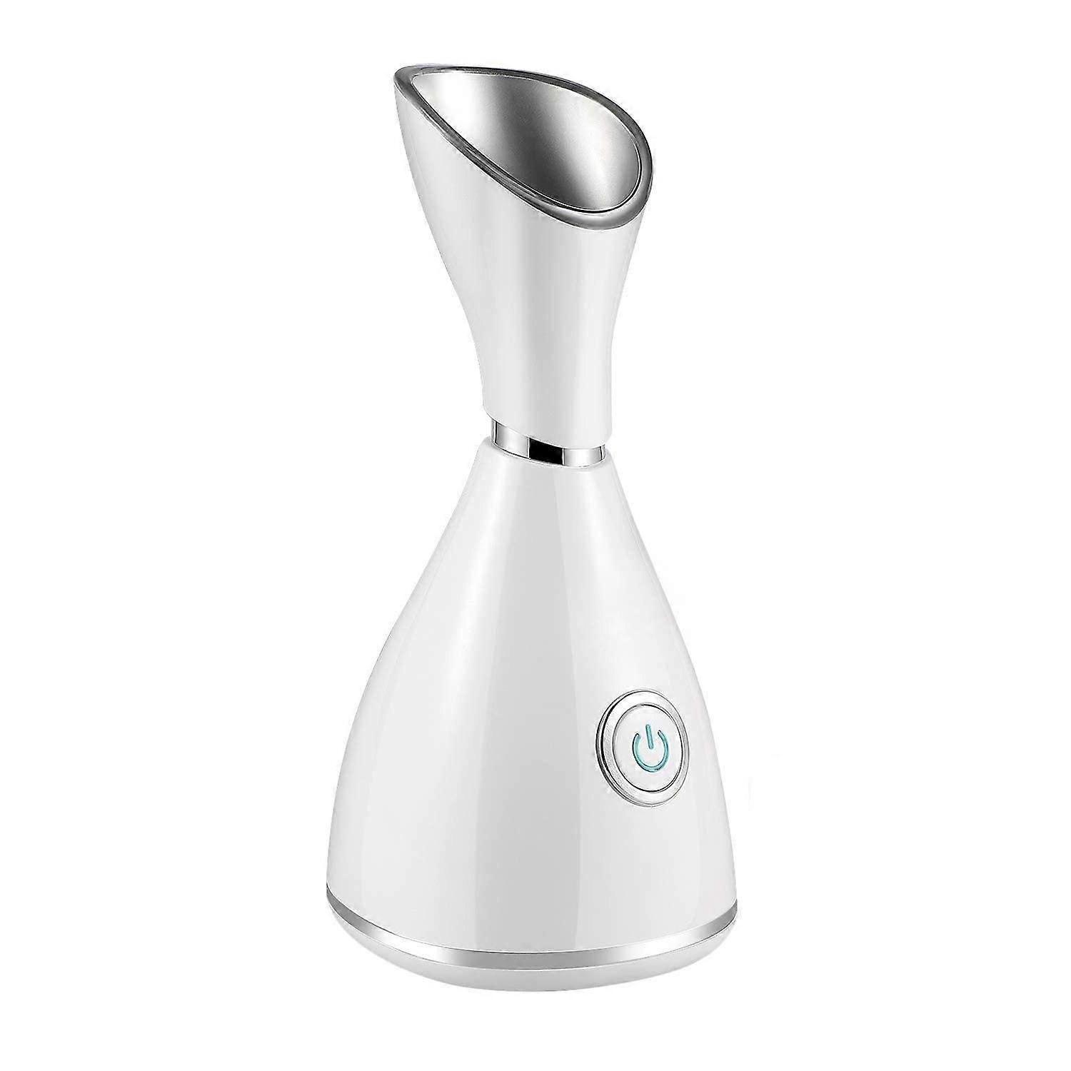 Nano Ionic Face Steamer - 10X Penetration for Facial, Unclogs Pores, Moisturizing Spa Humidifier(White)