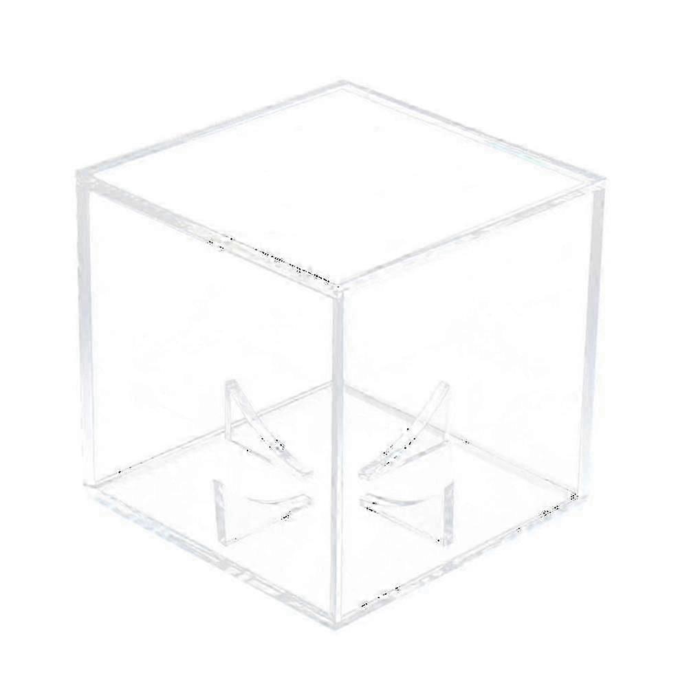 1 Pc Tennis Ball Case Transparent Square Acrylic Baseball Display Stand Storage Box Holder For Player Fan
