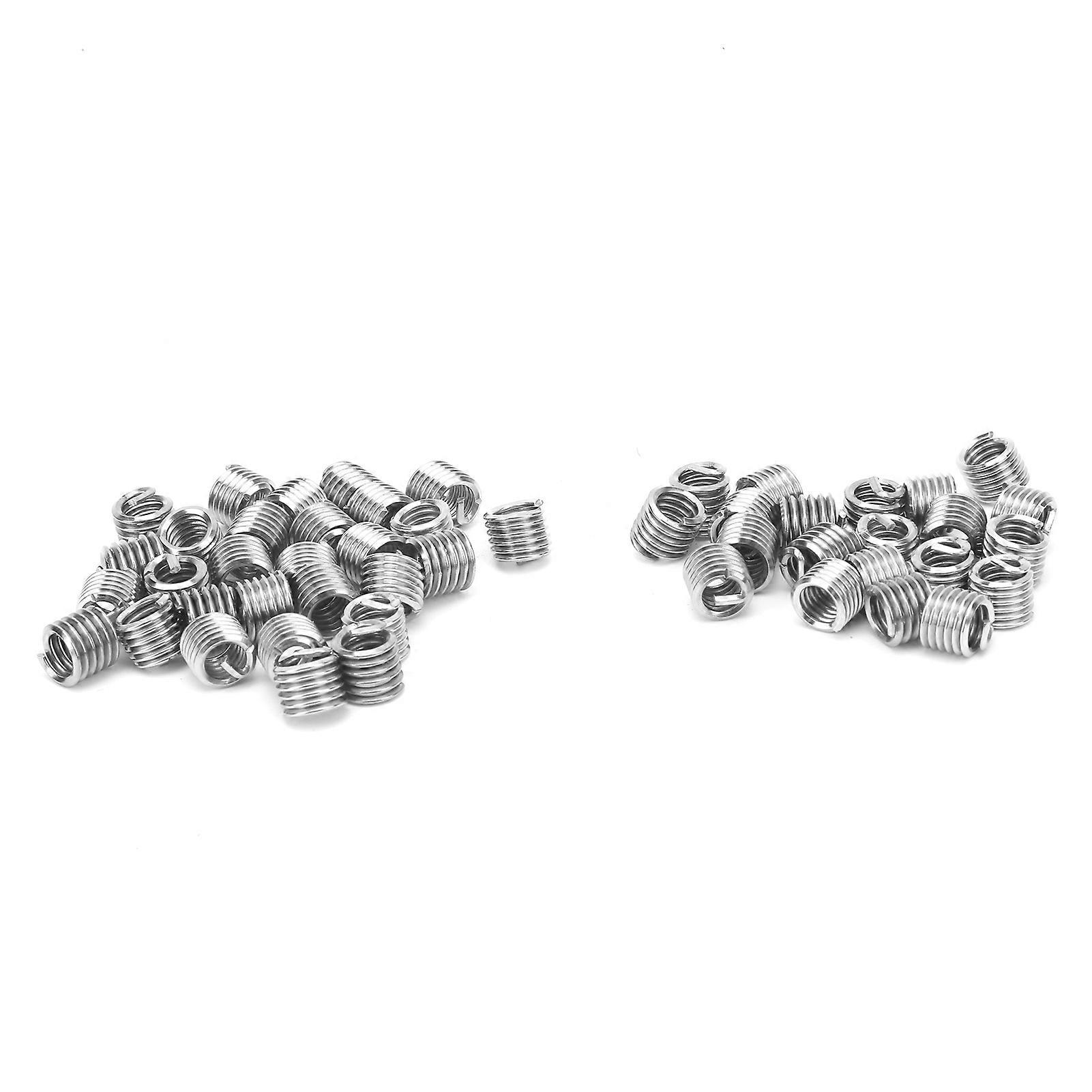 50Pcs 1/4in-20 SUS304 Wire Thread Inserts Screw Repair Kit