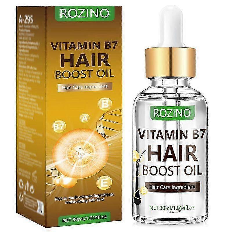2025 Ulei de păr mătăsos hidratant și întărit | Vitamina B7 Hair Boost Tratament cu ulei pentru părul uscat și deteriorat | Netezește și controlul crețului și hrănește Sc
