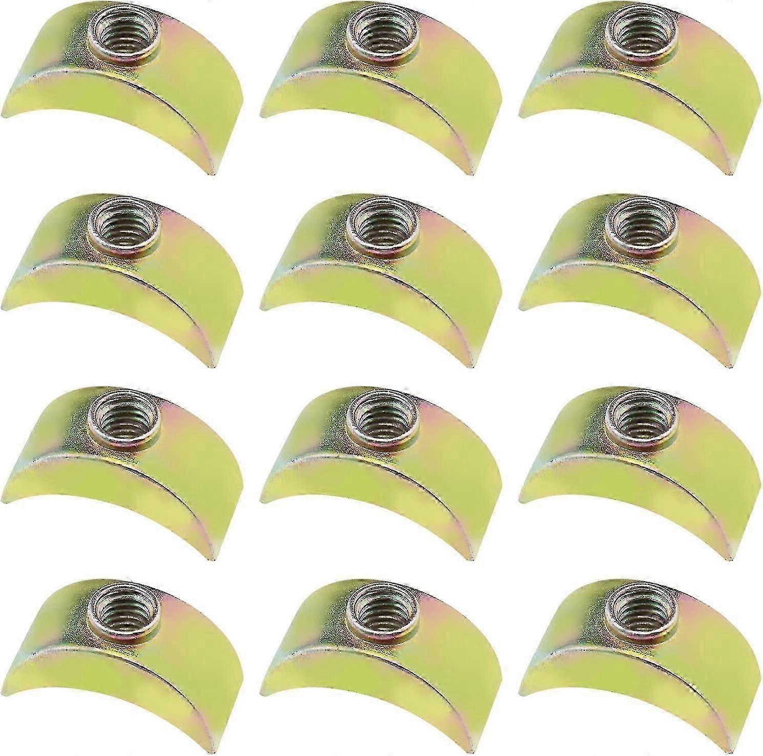 40pcs Half Moon Nuts Furniture Connector Nuts Spacer Washer For Connect Furniture Bed-good