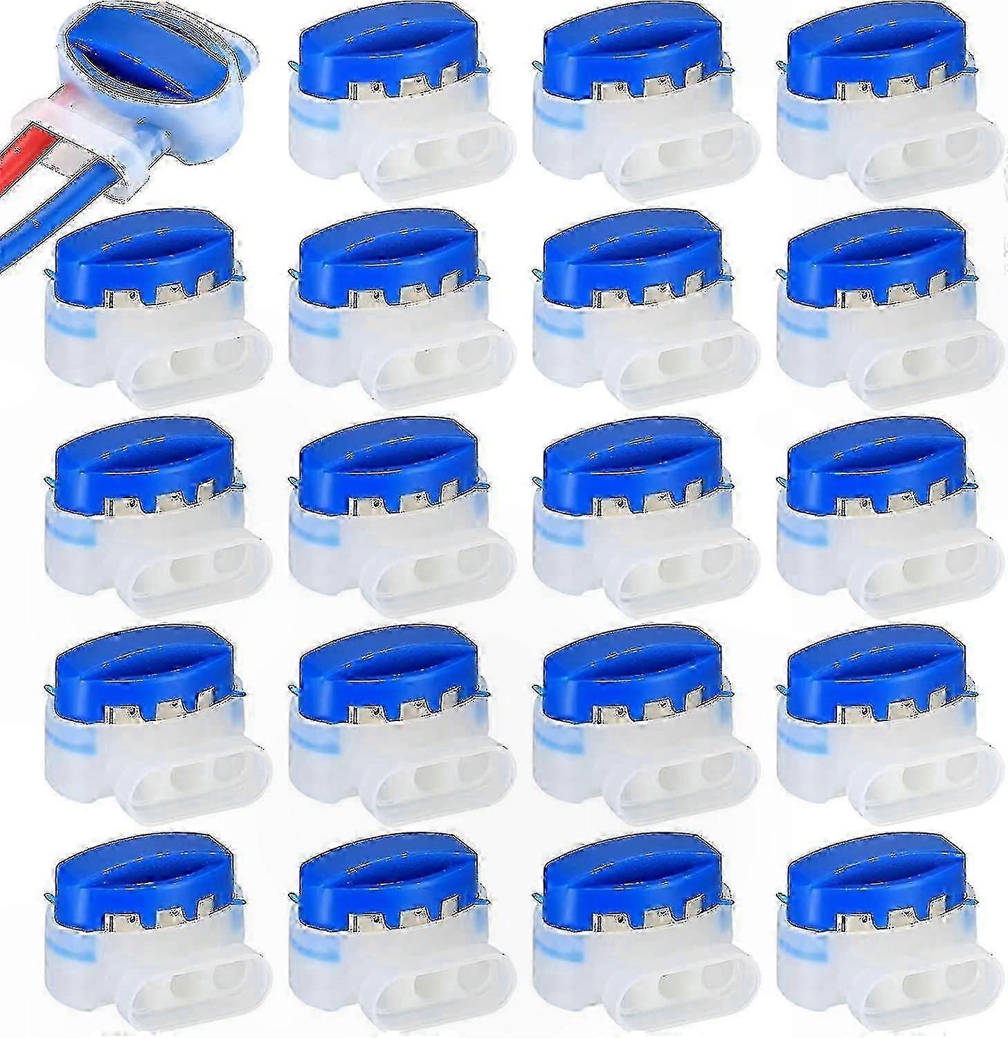 20-Pack Resin-Filled Cable Connectors for Robotic Lawn Mowers and Automower Systems