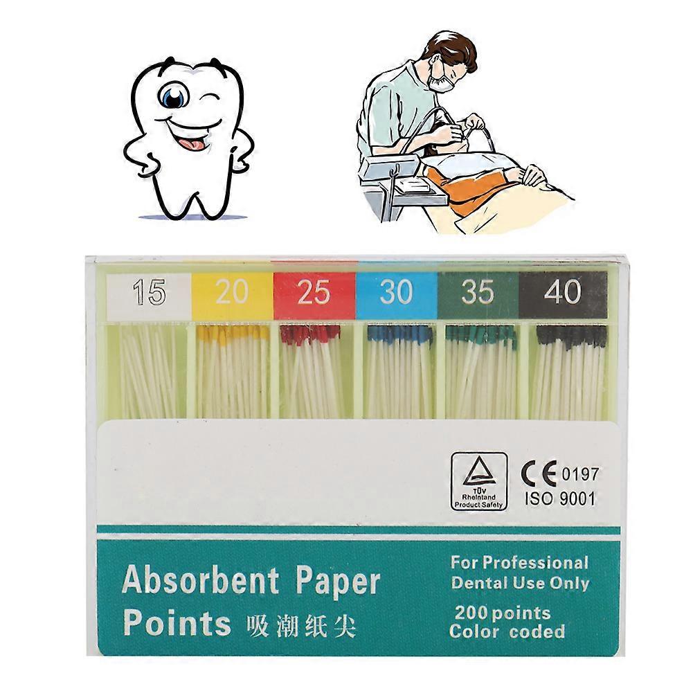 Endodontic Absorbent Paper Points 02 Taper 200pcs Dental Use