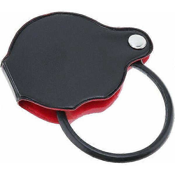 Mini Pocket Magnifier 8X Optical Glass with Cortical Protective Case, for Office, Reading, Hobbies