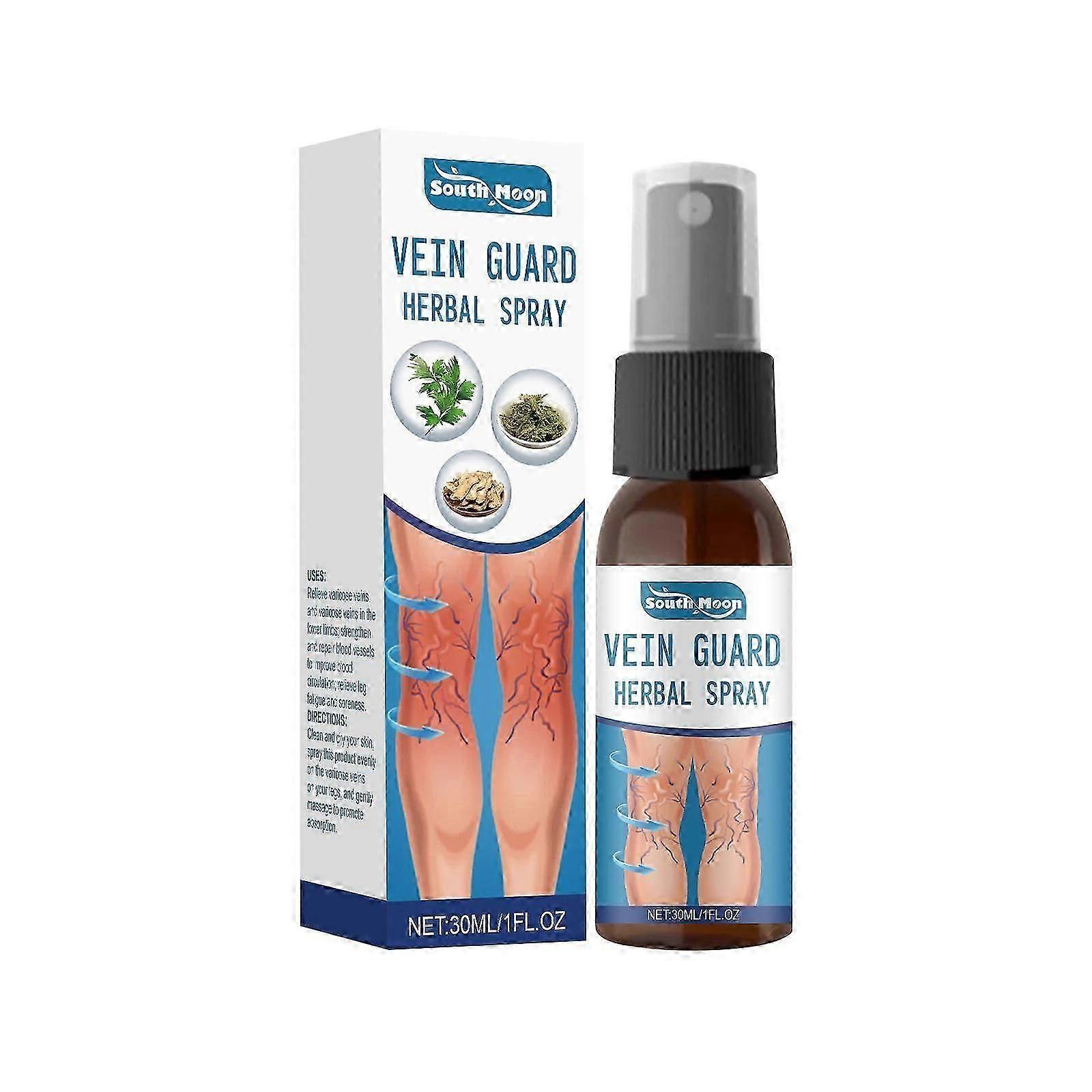 静脈ガードハーブスプレー、脚の静脈瘤治療に最適 30ml/1oz