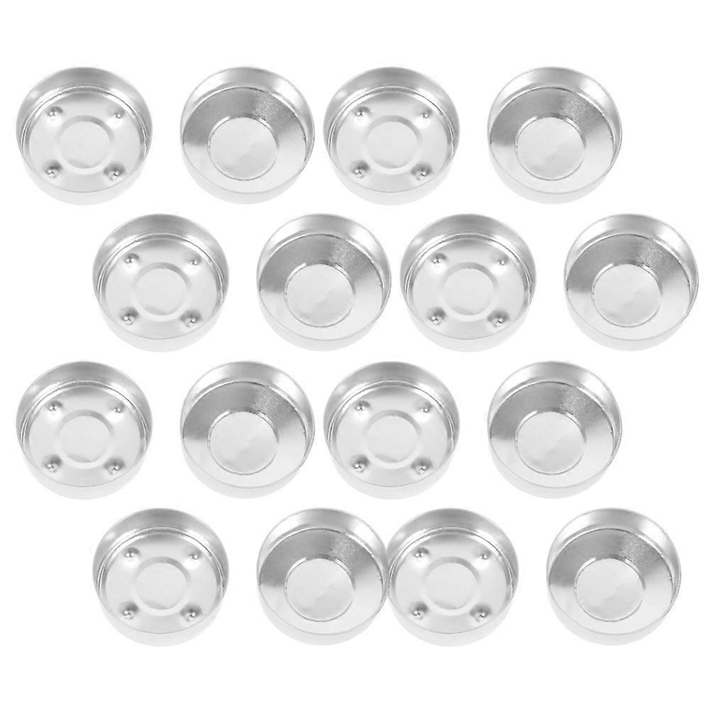 Electronic Candle Base Aluminum Candle Cups for Decor 50Pcs