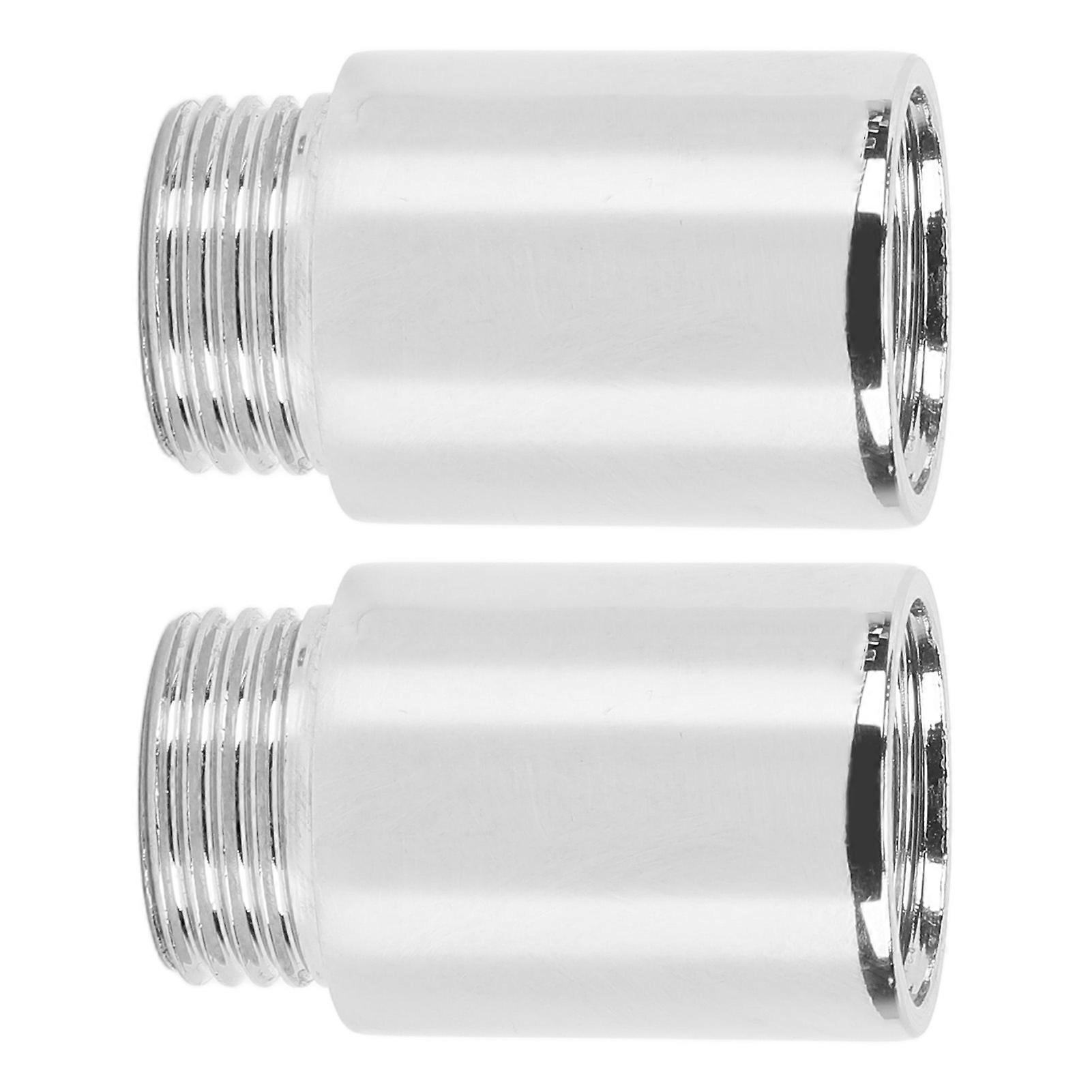 2PCS 3cm Stainless Steel Chrome Shower Arm Extension Pipe