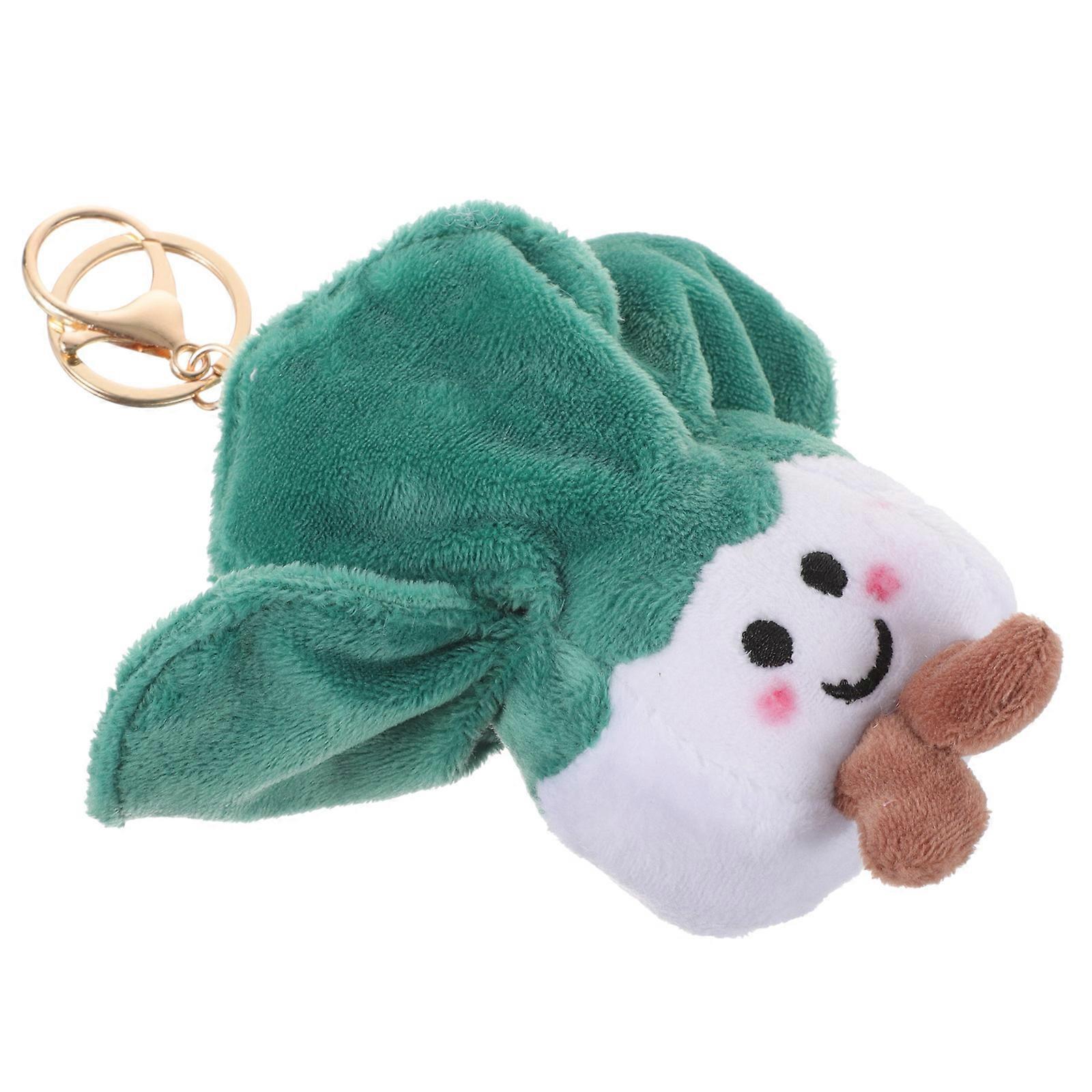 Plush Key Chain Decorative Keychain for Adults and Children Assorted Color Durable Material 1Pcs