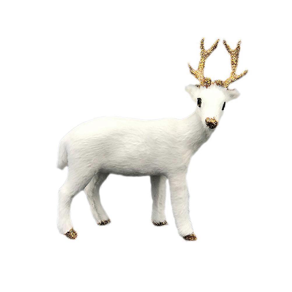 Deer Ornaments Simulation White Deer Ornament for Decoration Style A