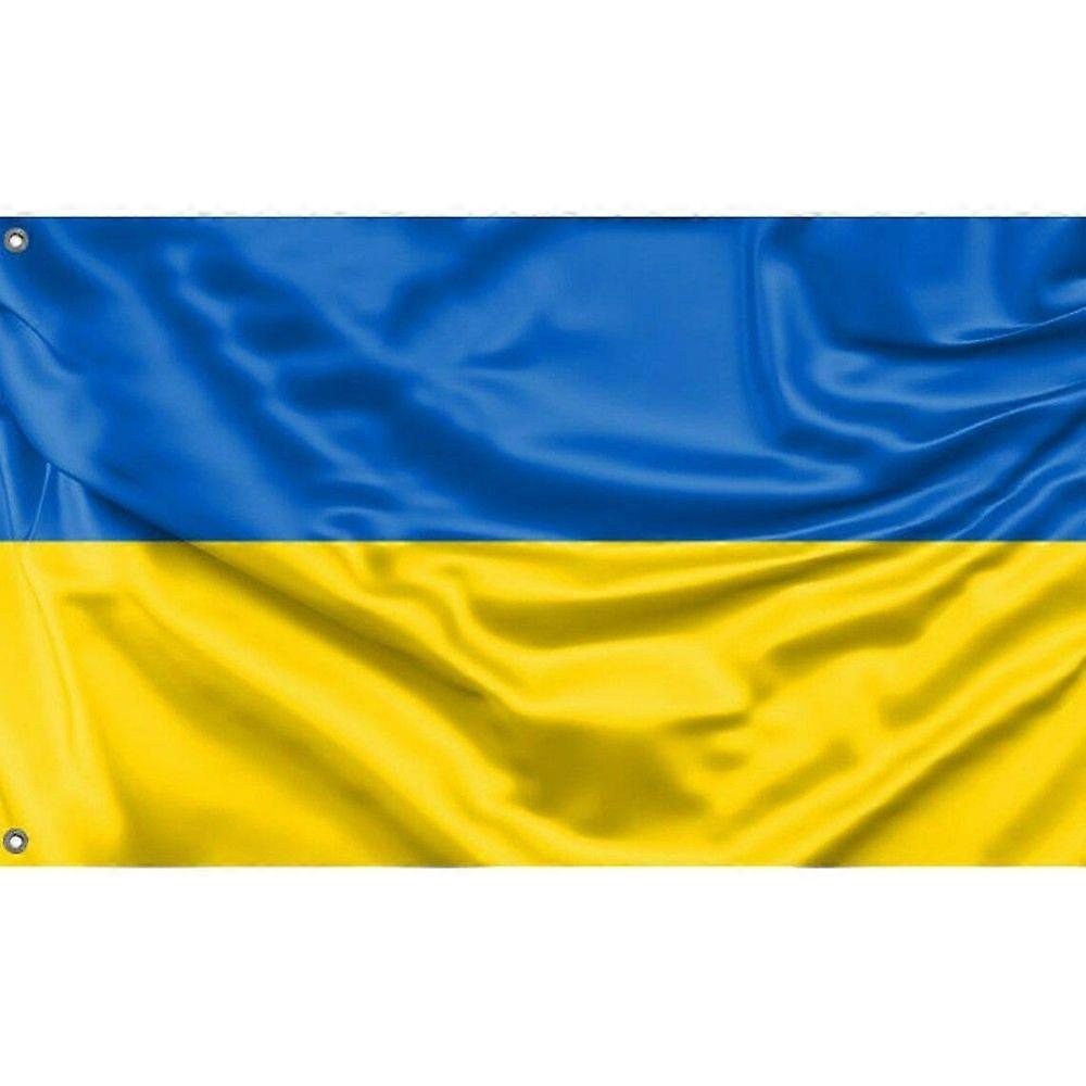 Ukraine Flag with Crest FG1402