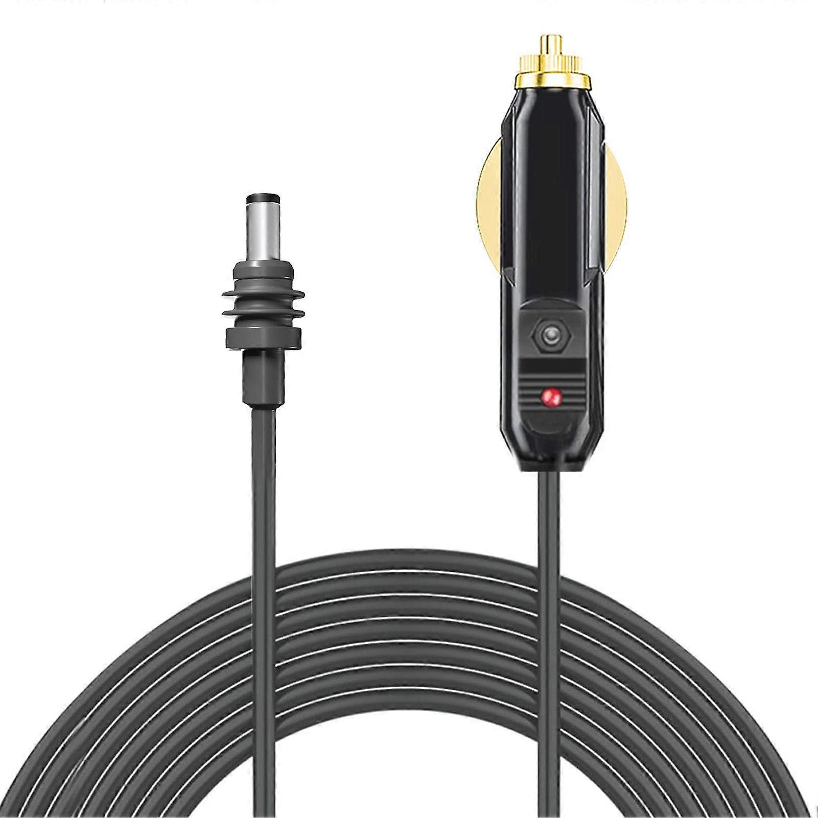 DC Car Power Cable for Satellite 18AWG IP68 PVC Copper DC Car Charger Power Supply Cord for Trucks Buses Ships Plug and Play 3Meter 9.8FT