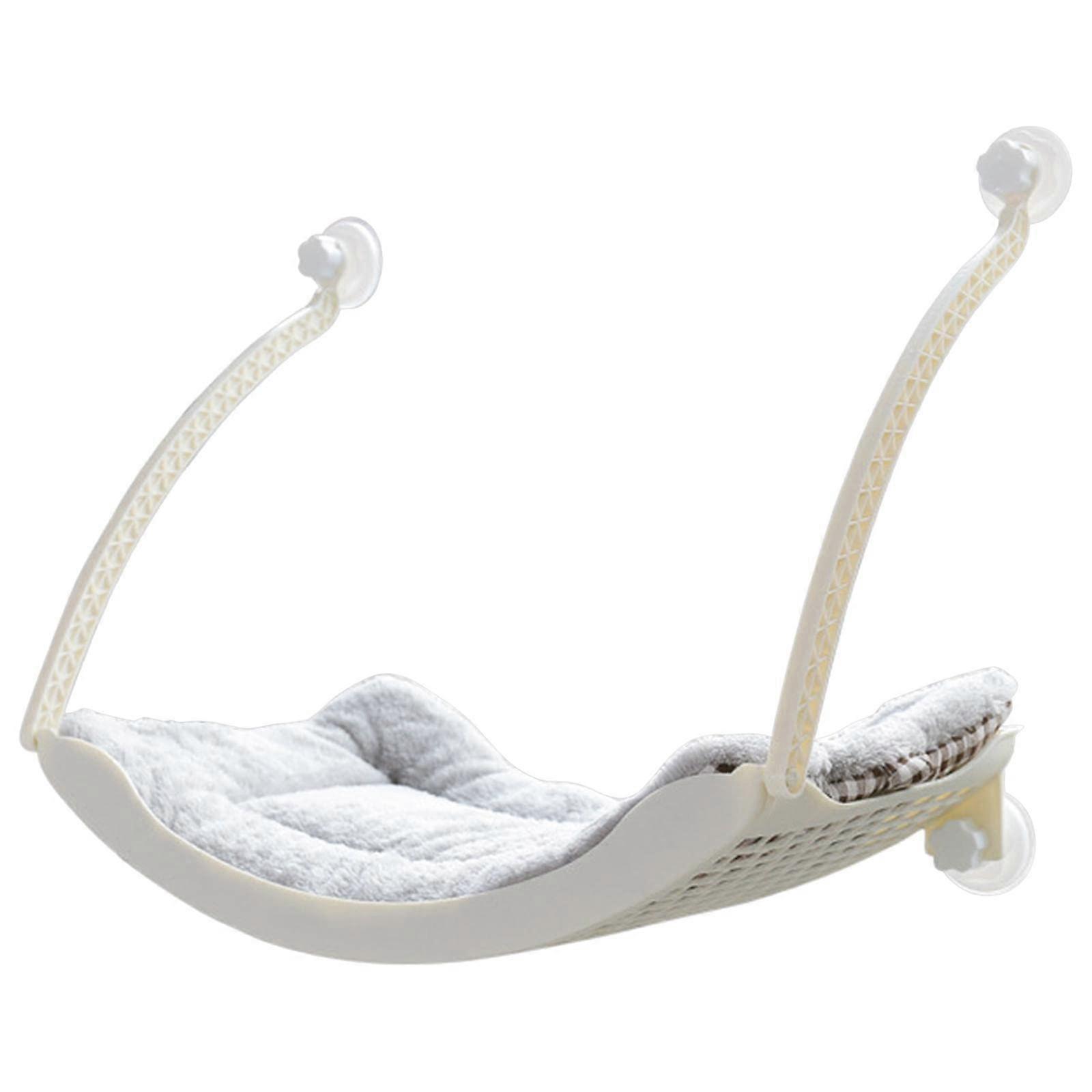 Indoor Cat Window Hammock Durable Window Seat SpaceSaving Hanging Plush Mat Window Mounting Cat Bed