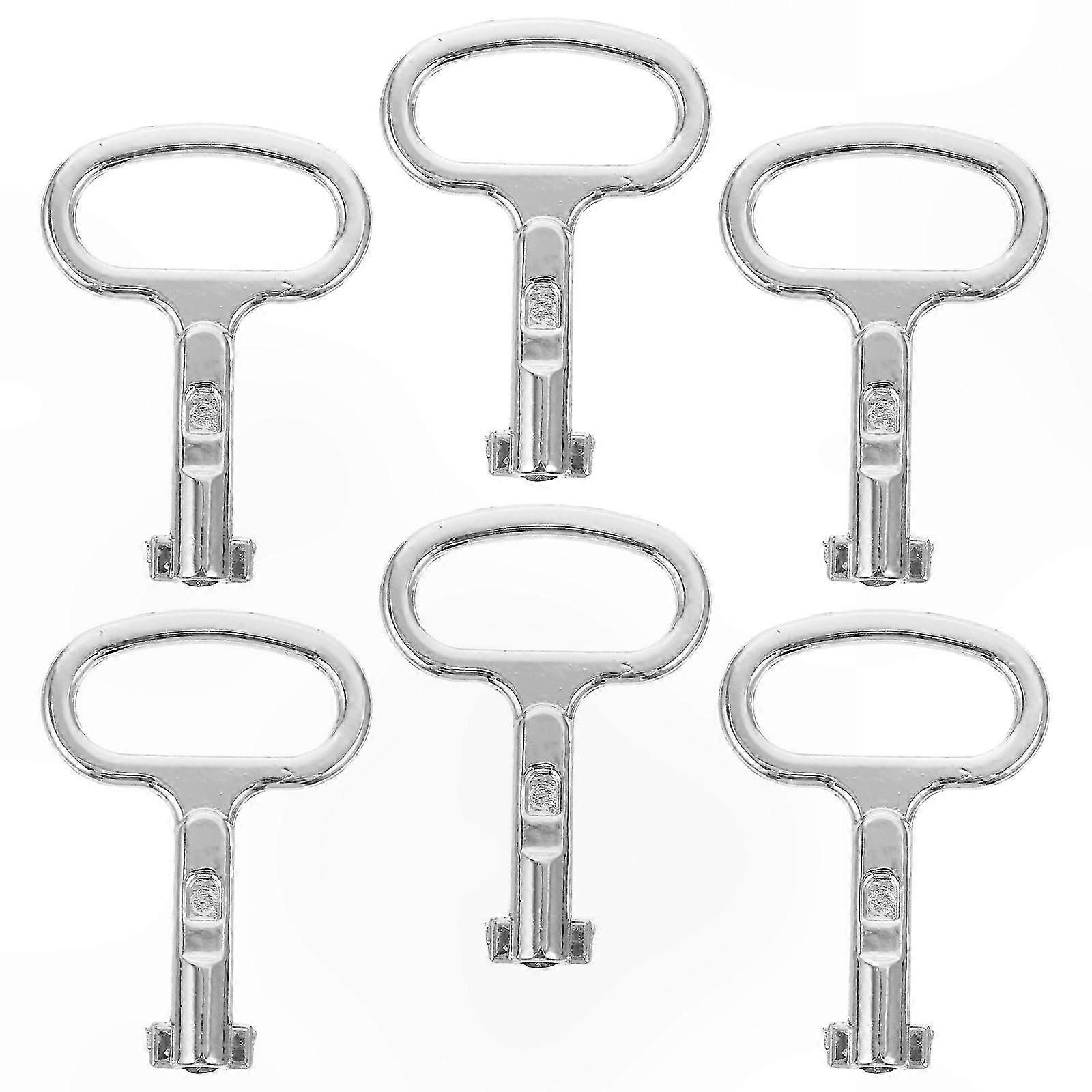 6-Piece Cabinet Wrench Key Set for Utility and Water Meter Valves Access Tools